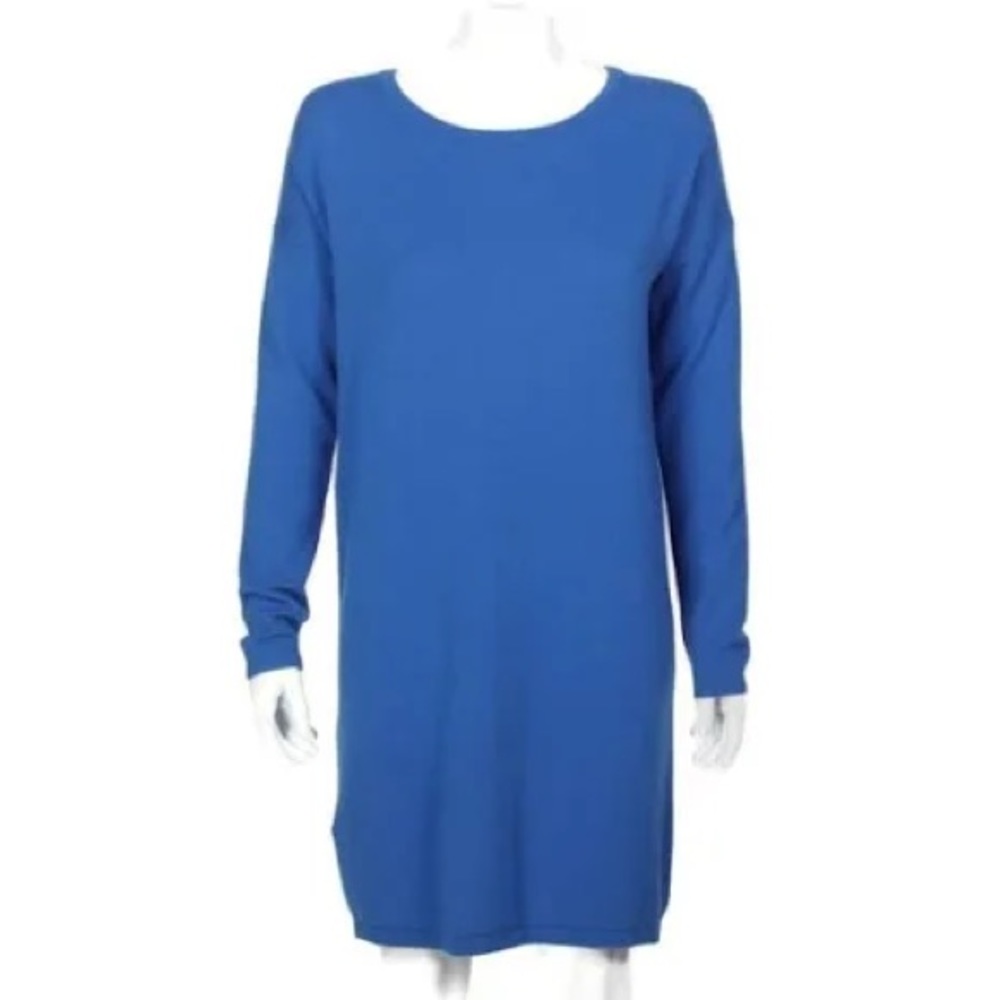 COMPTOIR DES COTONNIERS 100% Cashmere Vivid Blue Dress
